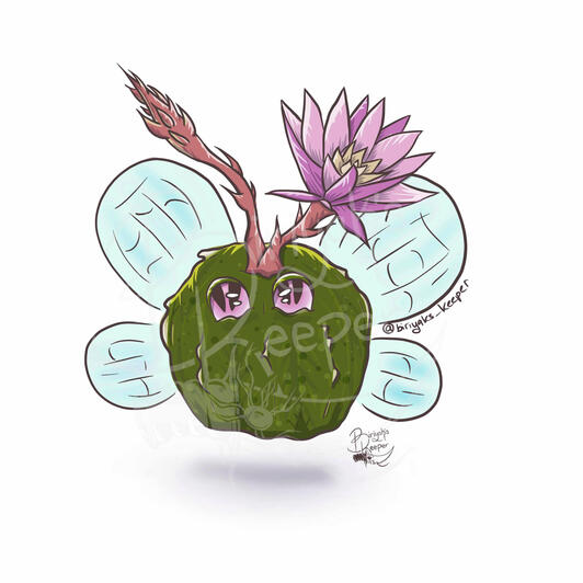 Easter Lily Cactus Plant Monster Fairy